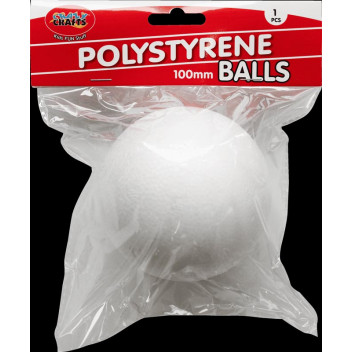 ROUND CRAFT FOAM BALL 100MM 1PIECE