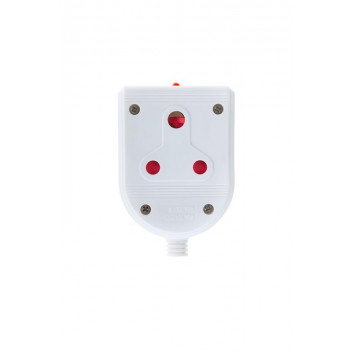 ELECTRICMATE WHITE JANUS COUPLER WITH POWER INDICATOR  2X16AMP