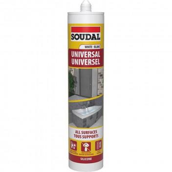 SOUDAL WHITE SILICONE SEALER 270ML