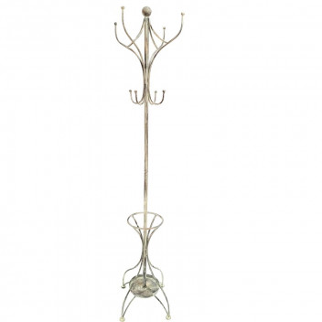 GREY METAL HAT STAND AND COAT 43X43X179CM