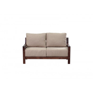 COUCH SALIGNA 2 SEATER BISCUIT OAK