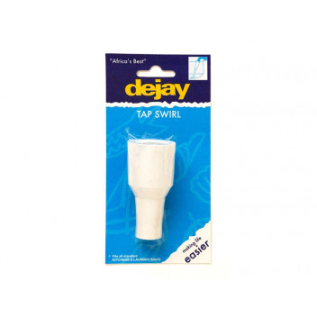 DEJAY WHITE PLASTIC TAP SWIRL
