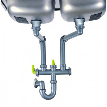 FRANKE SPAZI WASTE KIT DOUBLE SINK 50/90MM