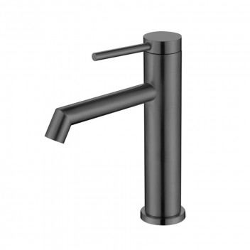 BIJIOU GUNMETAL EVON SHORT BASIN MIXER