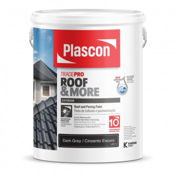 PLASCON TRADEPRO ROOF & MORE DARK GREY PAINT 5L