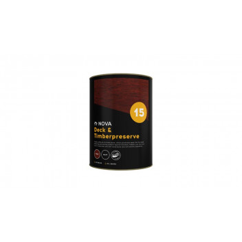 NOVA N0.15 TEAK MATT WOOD AND DECK PRESERVE SEALER 5L