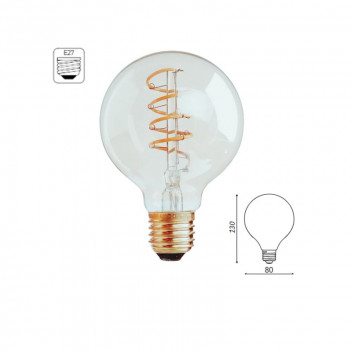 OLITE DIMMABLE E27 LED FILAMENT BULB G80 5W