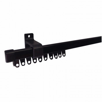 BLACK SINGLE CURTAIN TRACK 1.5M BLACK SINGLE CURTAIN TRACK 1.5M