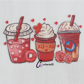 MILKSHAKE LOVE VINYL CRAFT UV DTF STICKER