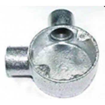 GALVANIZED ANGLE CONDUIT BOX 25MM