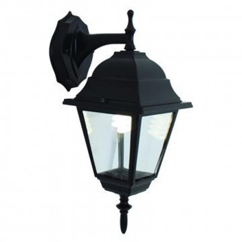 EUROLUX LANTERN OUTDOOR 4 PANEL DOWN FACING BLACK