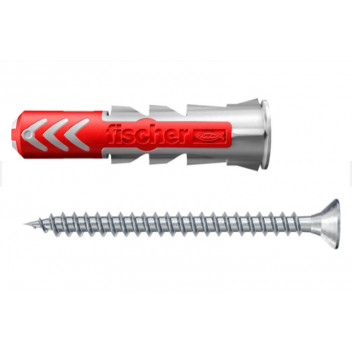 FISCHER 5 X 25MM SCREW AND PLUG SET 50 PACK