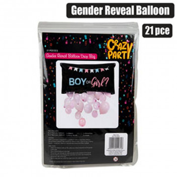 GENDER REVEAL PARTY BALLOON 21PIECE