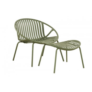 TRIESTA PLASTIC AND METAL SAGE OCCASIONAL SET