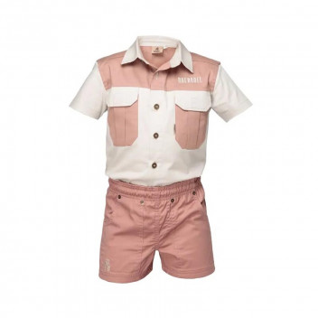 BOERBOEL 1TO 2 BLUSH PINK AND STONE KIDS SET
