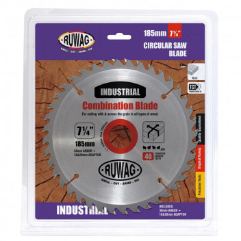 RUWAG 185MM STANDARD CIRCULAR SAW BLADE Z40