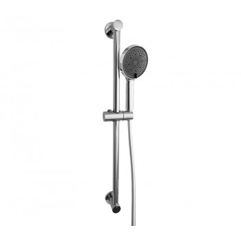BLUTIDE ROUND 4-FUNCTION CHROME SHOWER RAIL SET