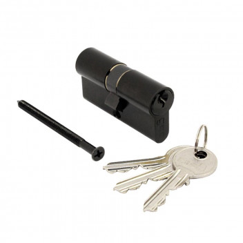 CYLINDER DOUBLE  BBC5601BL-1 SOLID BRASS BLACK 60MM BBL