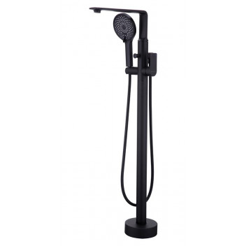 BIJIOU CLEVO BLACK FREESTANDING BATH MIXER