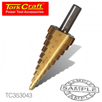 TORK CRAFT STEP DRILL HSS 4-22MMX2MM