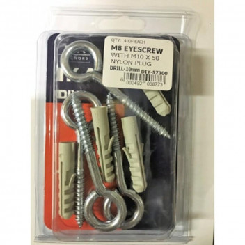 SCREW  EYE  8X92  2PP    DIY-57300  IKA