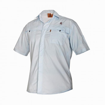 BOERBOEL MEN GARIEP SKY SHORT SLEEVE SHIRT SIZE L