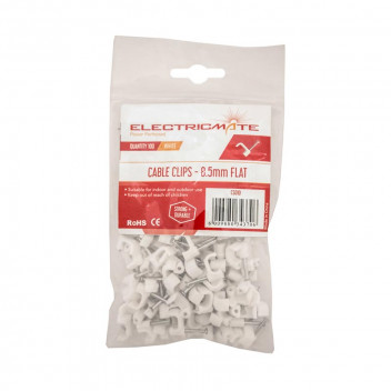 FLAT CABLE CLIP 8MM 100PIECE