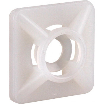 RUWAG BLACK MOUNT PAD CABLE CLAMP 19X19MM 10PER PACK