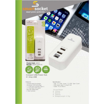 SMART SOCKET  USB A TYPE AND USB C TYPE