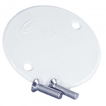 PROTON BOX LID PVC ROUND WITH 2XSCREWS 65MM