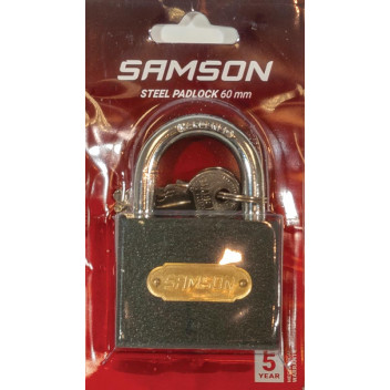 BOLTFIX IRON PADLOCK 60MM SAMSON.