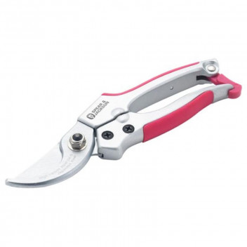 FIRST CUT PINK BYPASS SECATEURS WITH METAL HANDLE