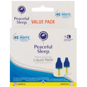 PEACEFUL SLEEP MOSQUITO REPELLENT REFILLS 2X35ML