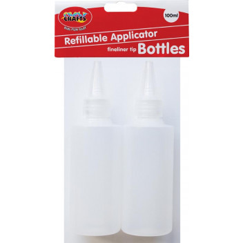 FINELINER TIP CRAFT REFILLABLE APPLICATOR 100ML 2PIECE