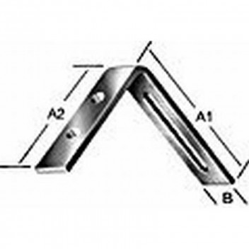BRACKET ADJUST 00178080Z GALVANIZED 80/65X20MM