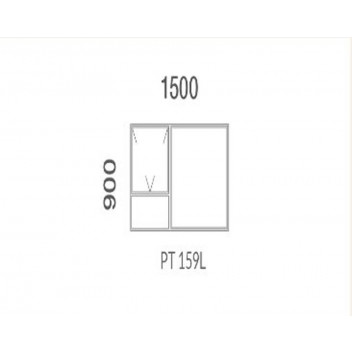 BRONZE WINDOW FRAME 1500X900MM