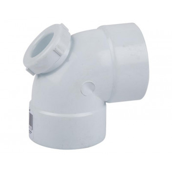 INSPECTION EYE BEND PVC WHITE 90 DEGREE 40MM SABS