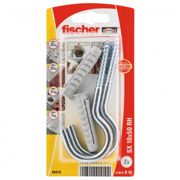 FISCHER SX PLUS 10 WALLPLUG AND ROUND HOOK