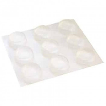SAFETOP  BUMPER  ROUND CLEAR  10X3MM  25PP POLYURETHANE ADHESIVE