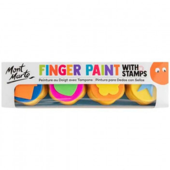 FINGER PAINT CRAFT STAMP WITH DESIGN 4PIECE