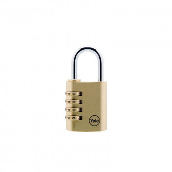 YALE BRASS COMBINATION PADLOCK 30MM