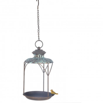 METAL BIRD FEEDER 19X16X52CM