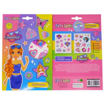 CRAFT FASHION TATOO STICKERS 2X SHEETS