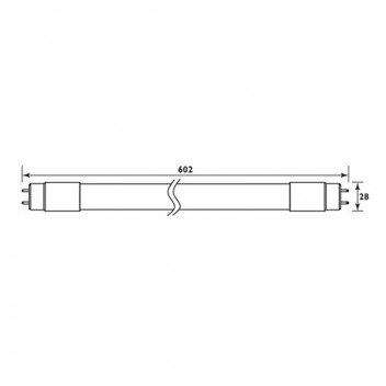 EUROLUX T8 2FT RETROFIT COOL WHITE LED TUBE 9W