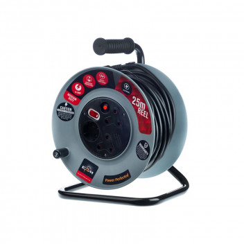 ELECTRICMATE EXTENSION REEL AND OVERLOAD PROTECTION 25M 16AMP