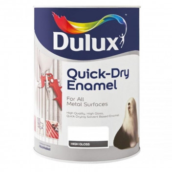 DULUX QUICK DRY BLACK ENAMEL PAINT 5L