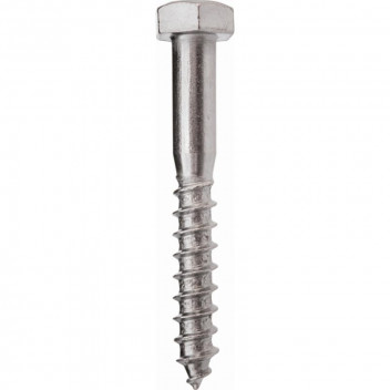 SAFETOP ZINC HEXAGON COACH SCREW 12X50MM 5PIECE