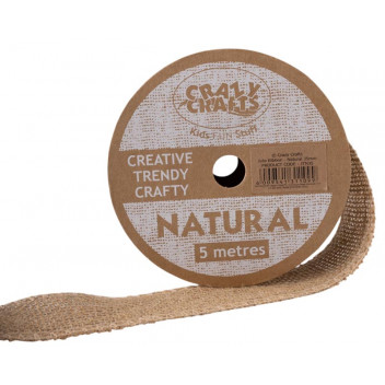 NATURAL CRAFT RIBBON JUTE 35MMX5M