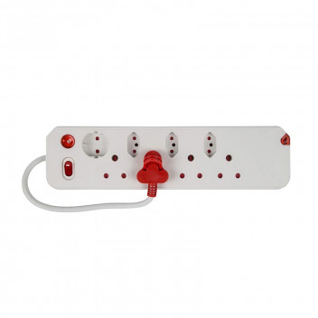 ELECTRICMATE 8WAY MULTIPLUG WITH SINGLE SWITCH AND SURGE