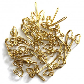 R7 BRASS CURTAIN HOOK  80 PER PACK